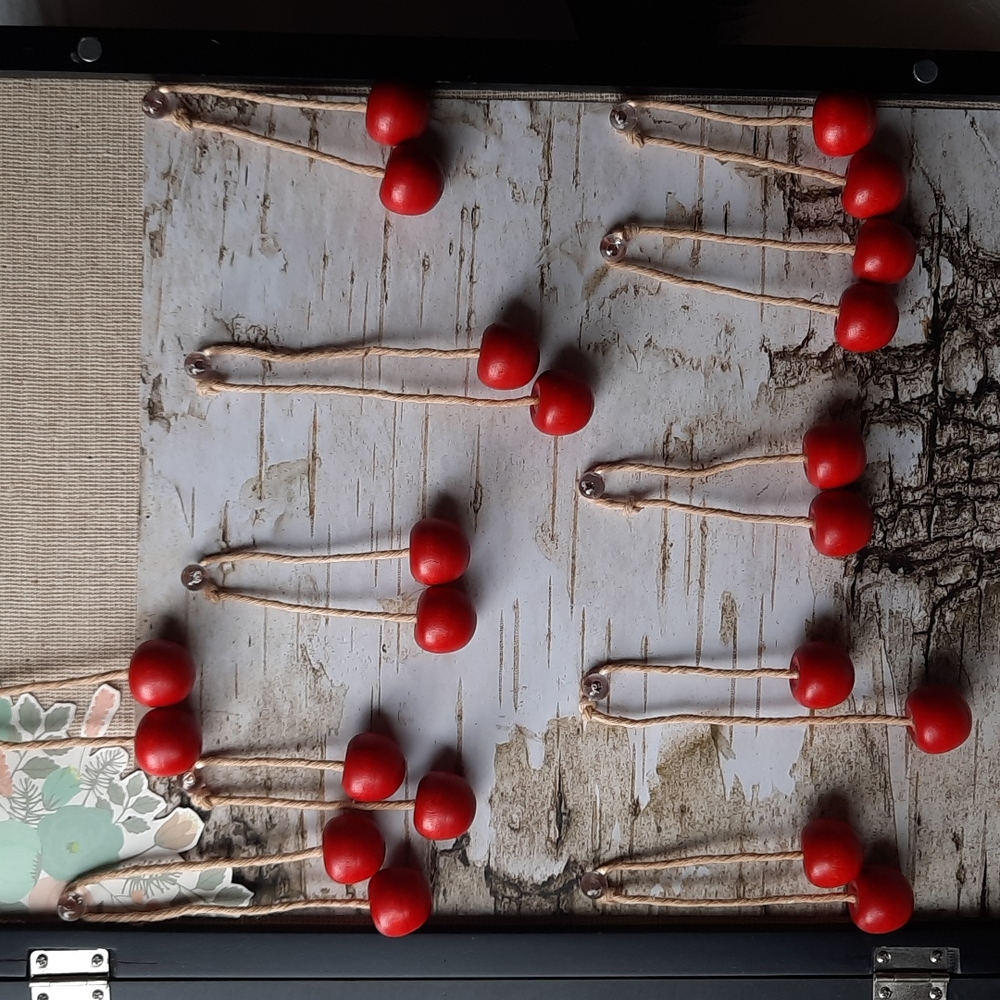 11 cherry ornaments